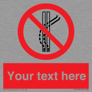 Custom prohibition Do not leave the tow track